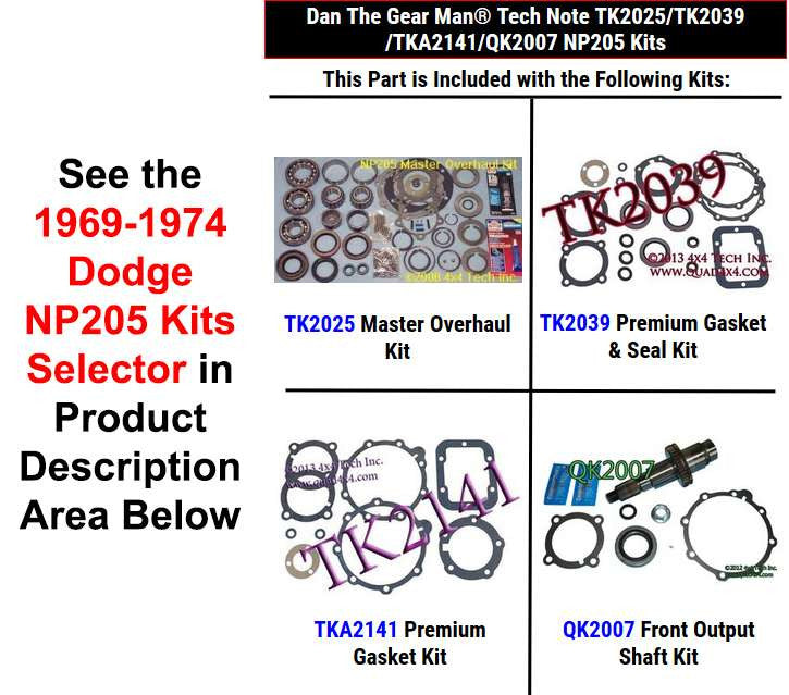 TK2025 TK2039 TKA2141 QK2007 NP205 Kits Selector Torque King 4x4