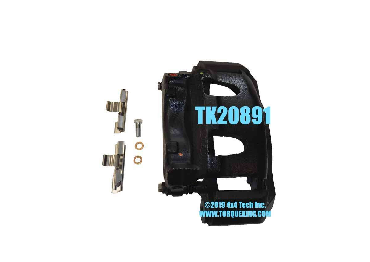 TK20891 Premium Semi-Loaded Right Front Brake Caliper 1995-97 F250, 350 Torque King 4x4