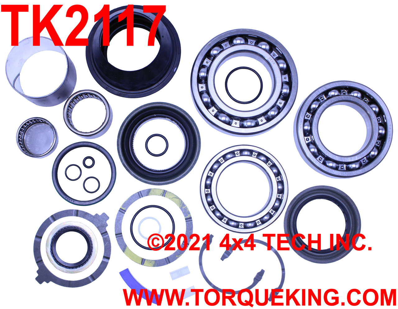 TK2117 Premium Bearing and Seal Kit for Dodge NV273D Slip Yoke Type Torque King 4x4