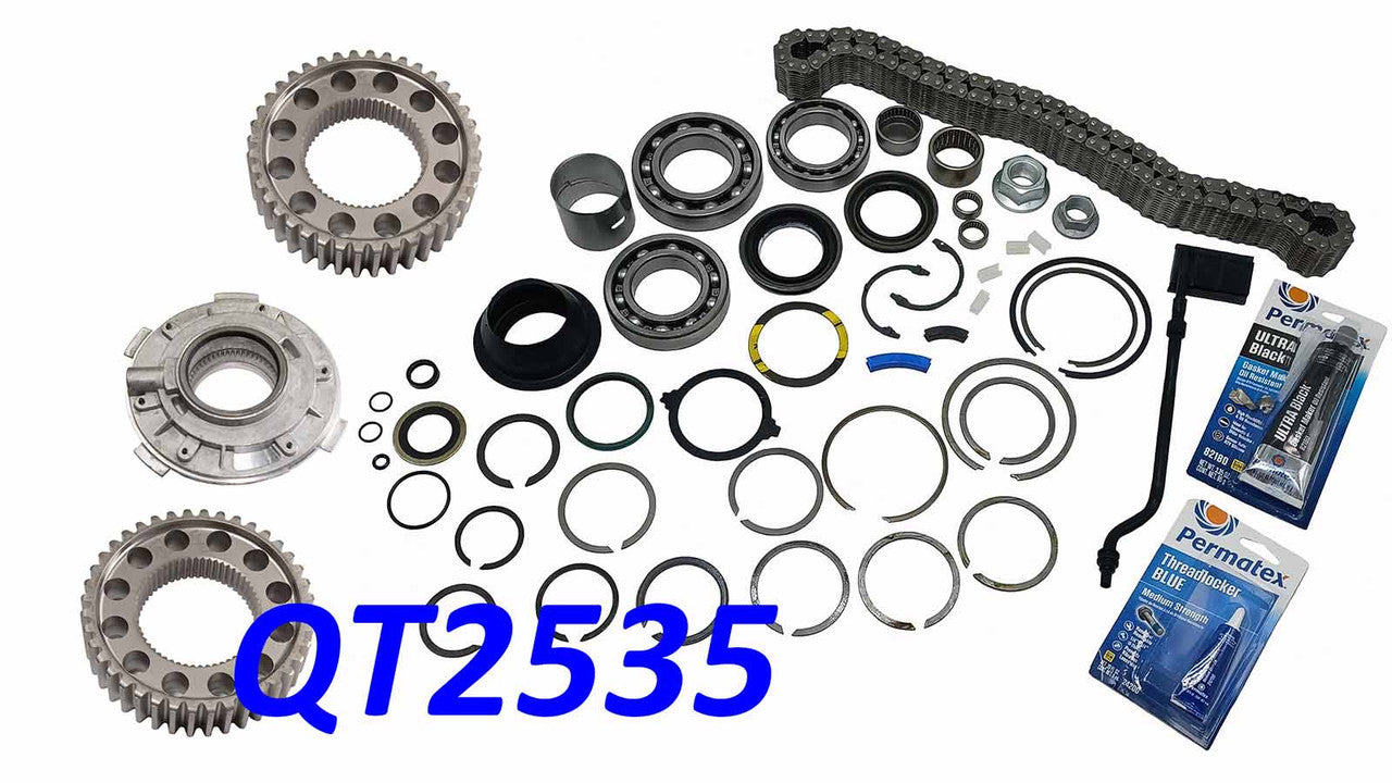 TK2535 Complete Master Rebuild Kit w/ Sprockets & Oil Pump for 2003-2012 NV271D with Slip Yoke Output Torque King 4x4