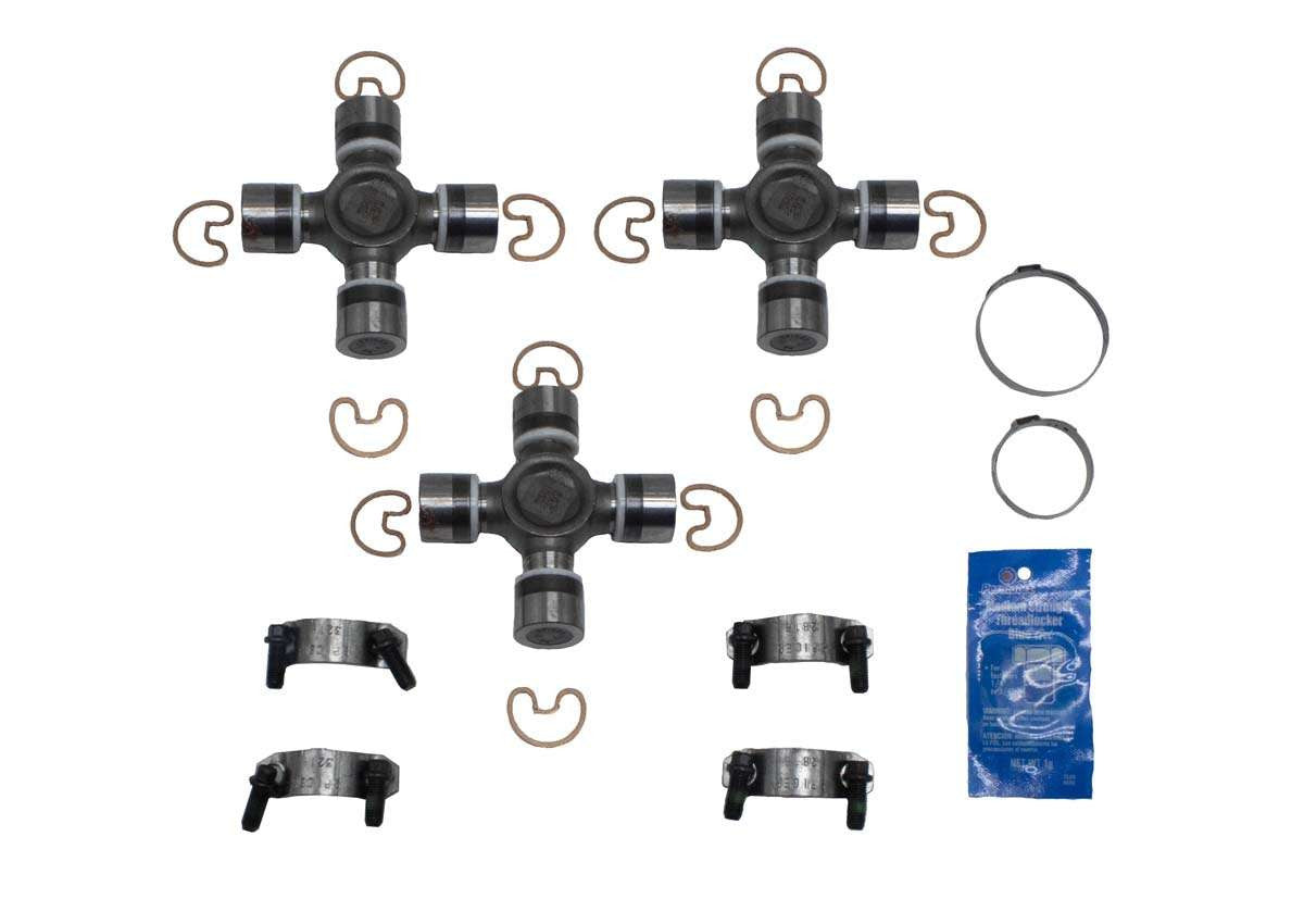 TK3037 Premium Rear Driveshaft U-Joint Kit for 1989-1993 Dodge with 2 Piece Driveshaft Torque King 4x4