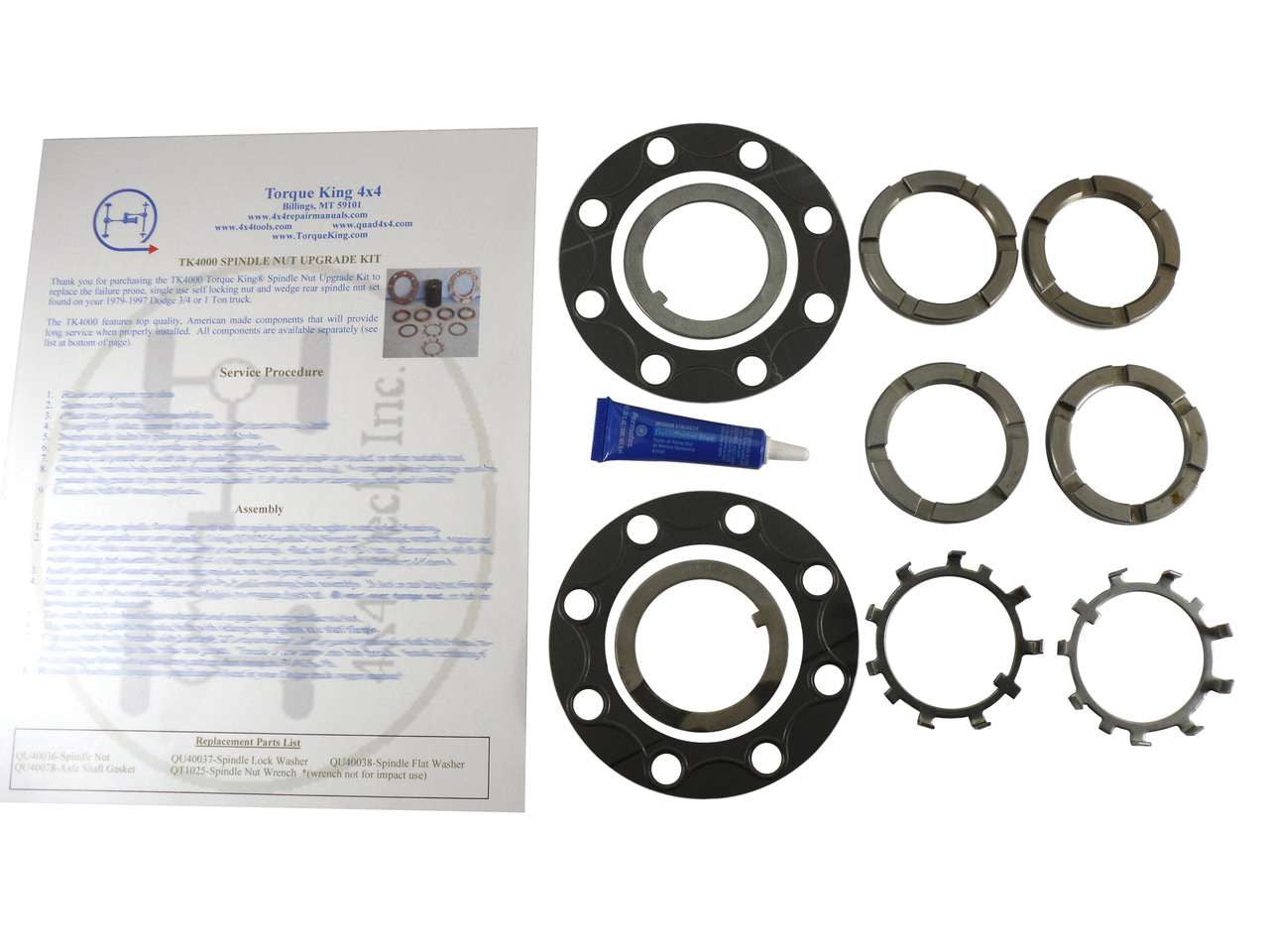 TK4001 Torque King® Double Spindle Nut Upgrade Kit NO Socket Torque King 4x4