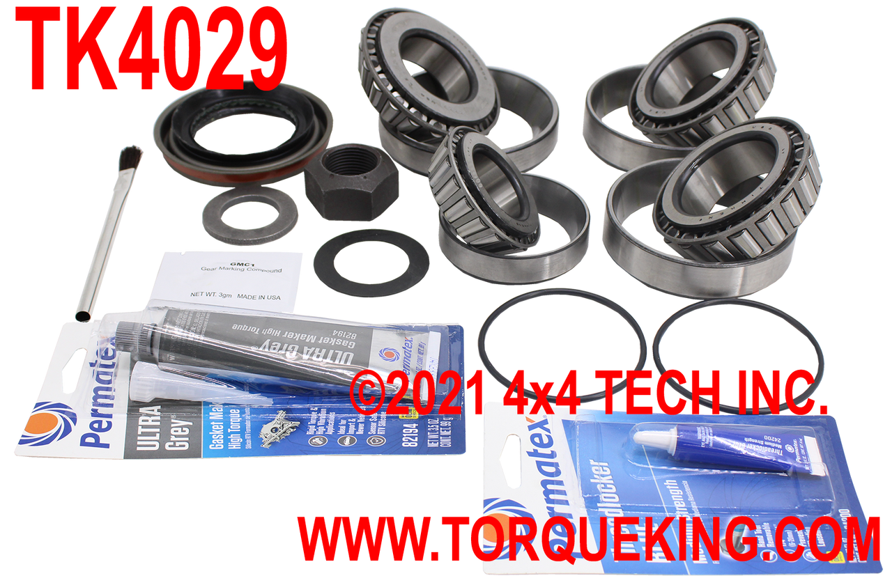 TK4029 Rear Dana 80 Diff Bearing and Seal Kit for 2001-2010 F350, F450 DRW Torque King 4x4