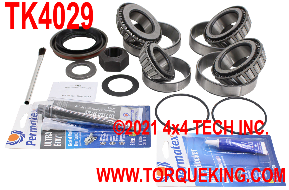 TK4029 Rear Dana 80 Diff Bearing and Seal Kit for 2001-2010 F350, F450 DRW Torque King 4x4