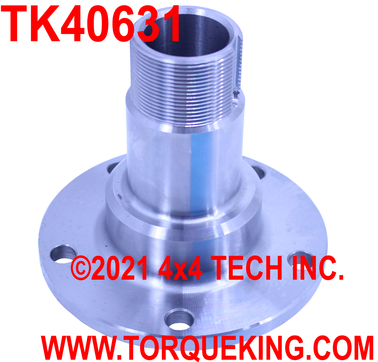 TK40631 Front Bare Spindle for 1990-1997 Ford Dana 35IFS non-ABS Axles Torque King 4x4