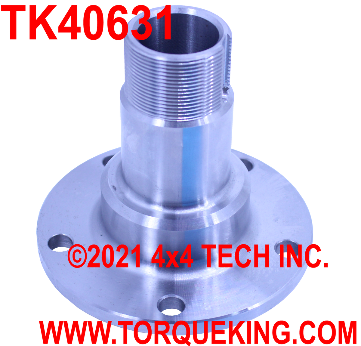 TK40631 Front Bare Spindle for 1990-1997 Ford Dana 35IFS non-ABS Axles Torque King 4x4