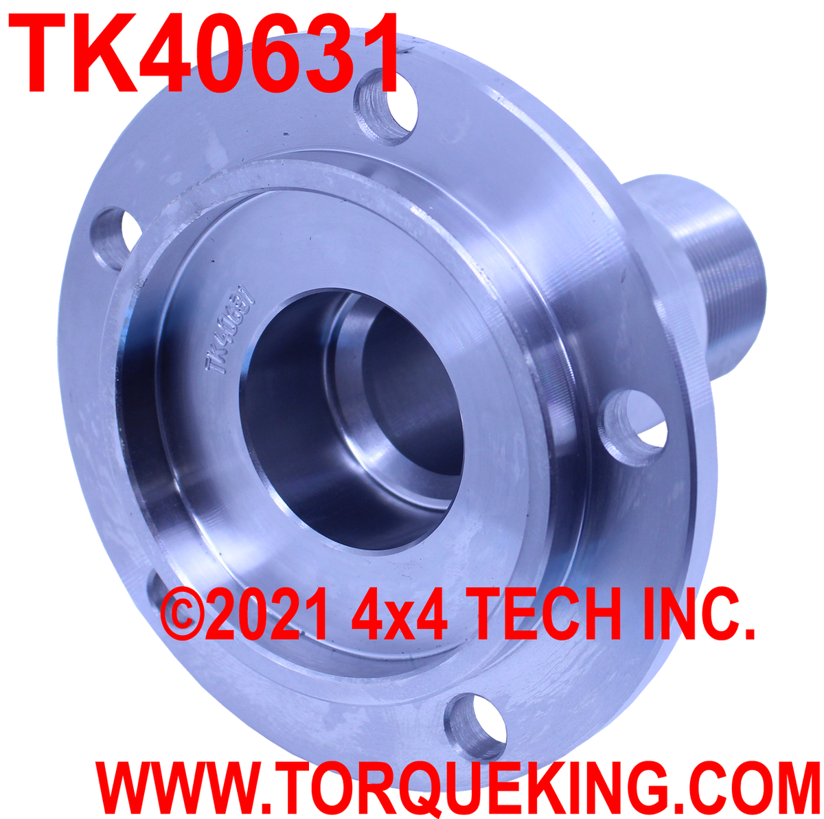 TK40631 Front Bare Spindle for 1990-1997 Ford Dana 35IFS non-ABS Axles Torque King 4x4