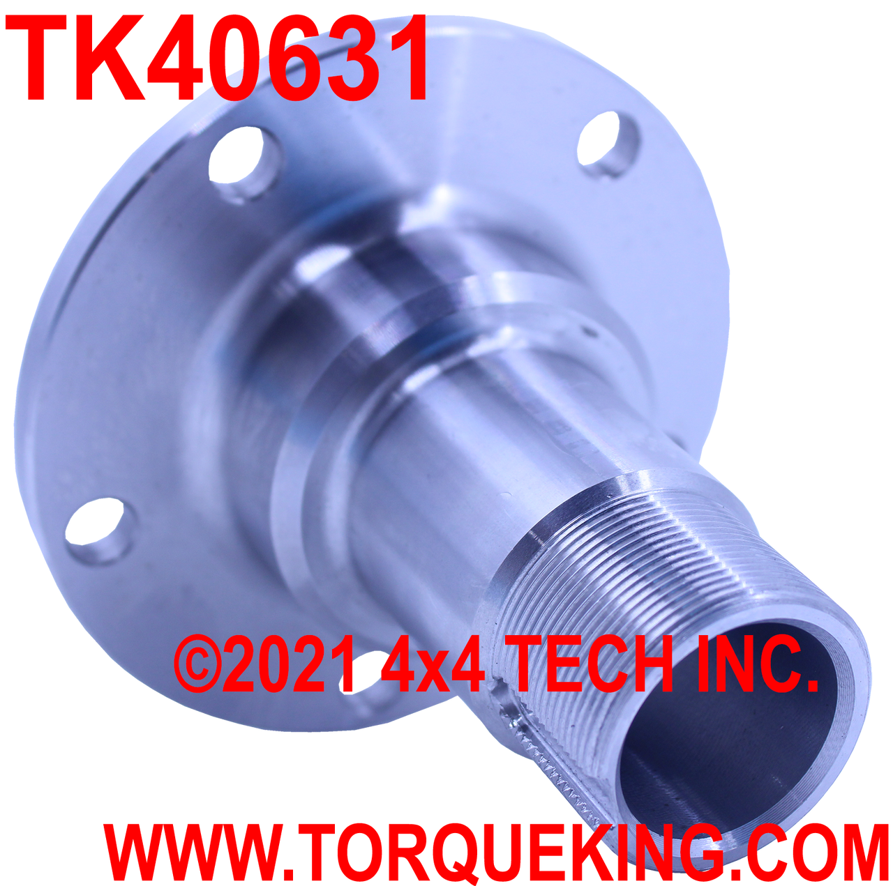 TK40631 Front Bare Spindle for 1990-1997 Ford Dana 35IFS non-ABS Axles Torque King 4x4