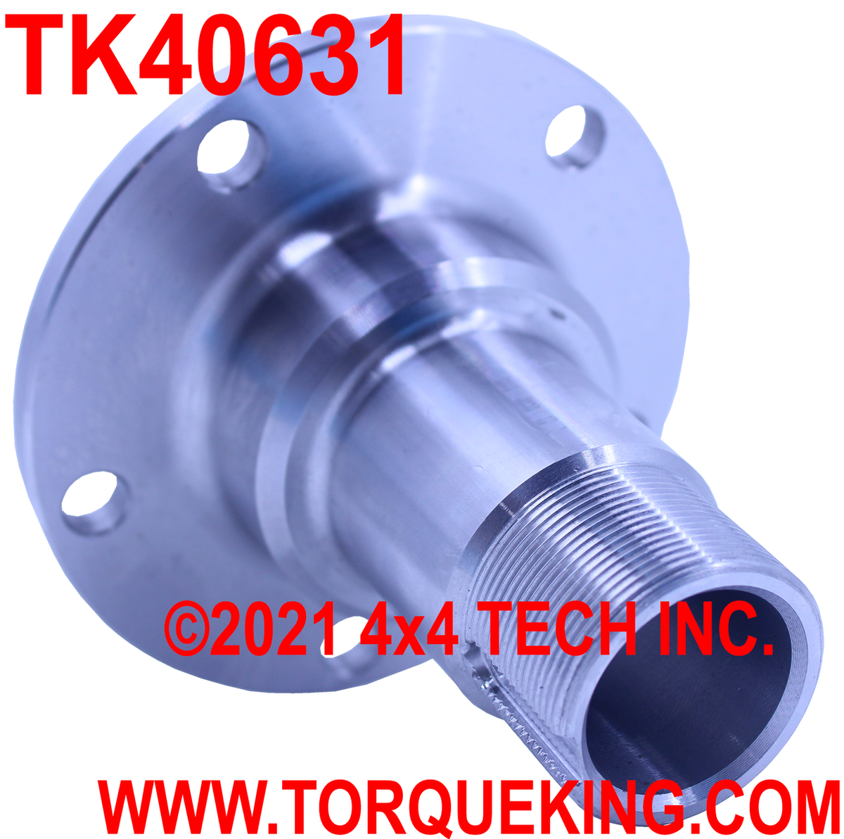 TK40631 Front Bare Spindle for 1990-1997 Ford Dana 35IFS non-ABS Axles Torque King 4x4