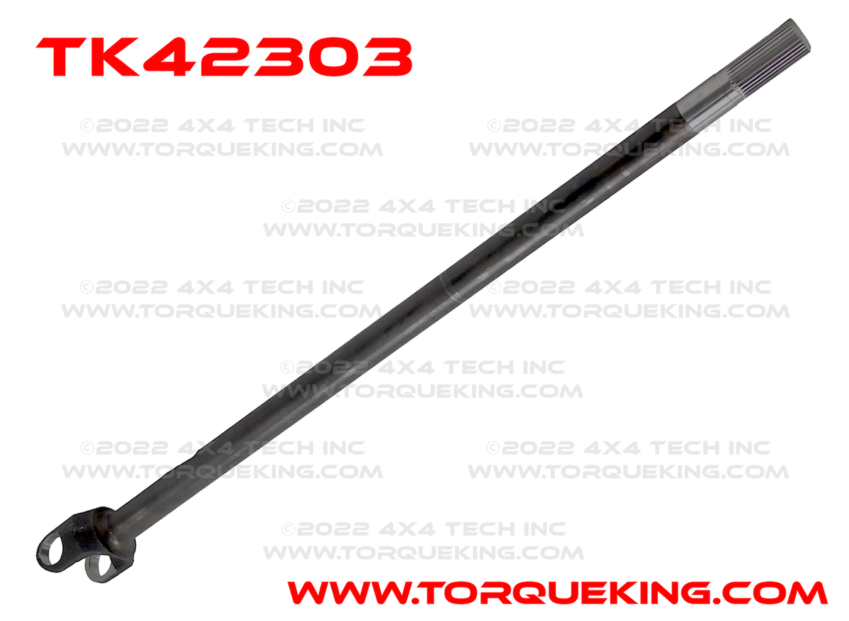 TK42303 Chrome-Moly Right Inner Axle Shaft for 1976-1979 F-250 Dana 44 Front Axle Torque King 4x4