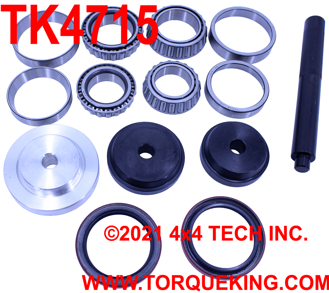 TK4715 Torque King® Master Wheel Bearing Parts and Tools Kit Torque King 4x4