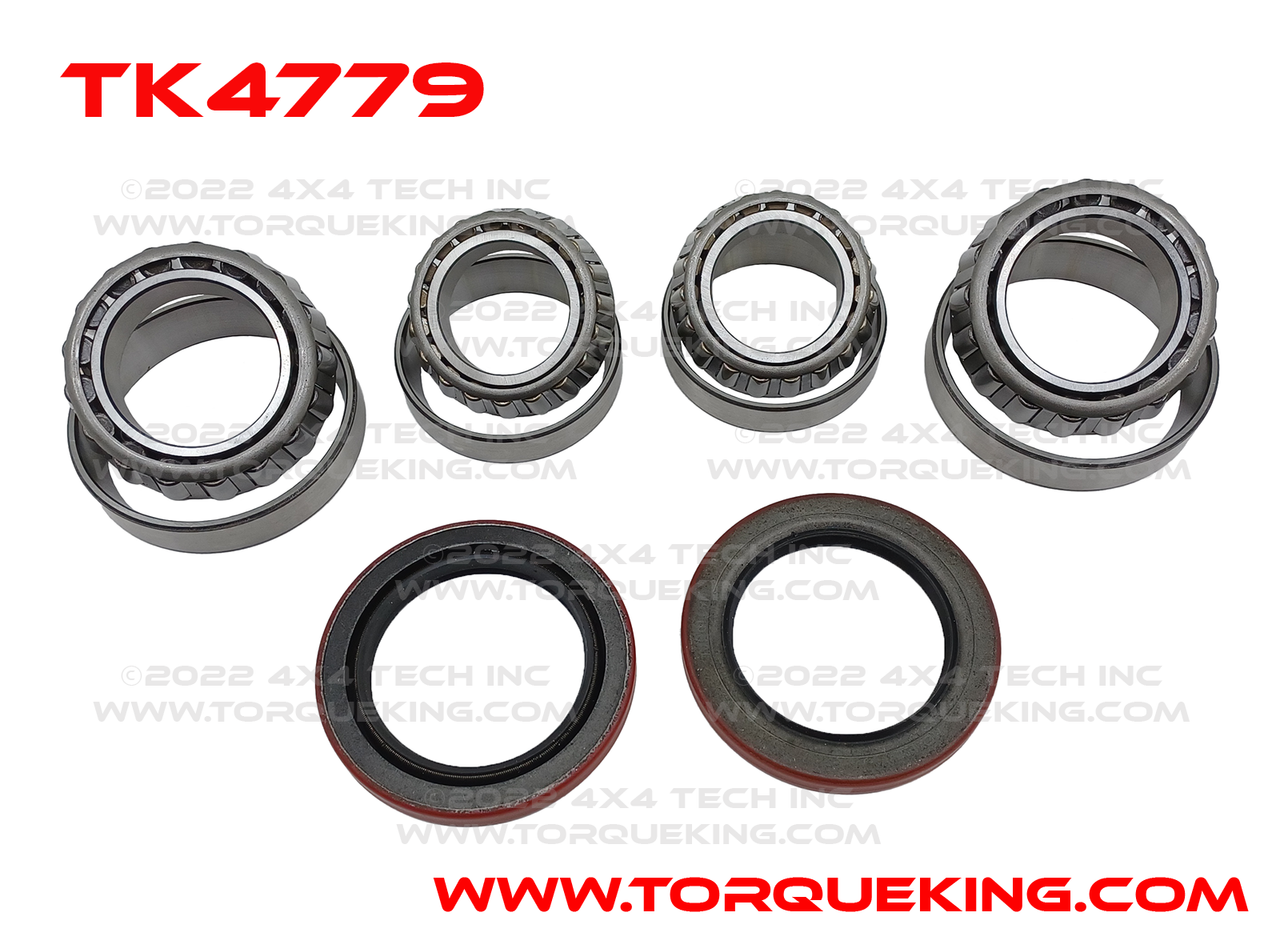 TK4779 3/4 Ton Front Wheel Bearing & Seal Kit Chevy, Ford, GMC, Jeep Torque King 4x4