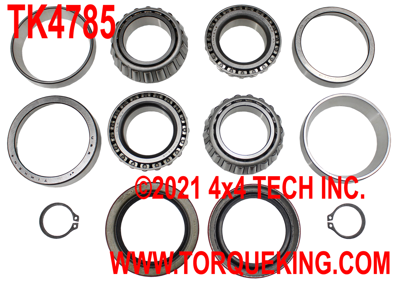 TK4785 Roxor Front Wheel Bearing and Seal Kit Torque King 4x4