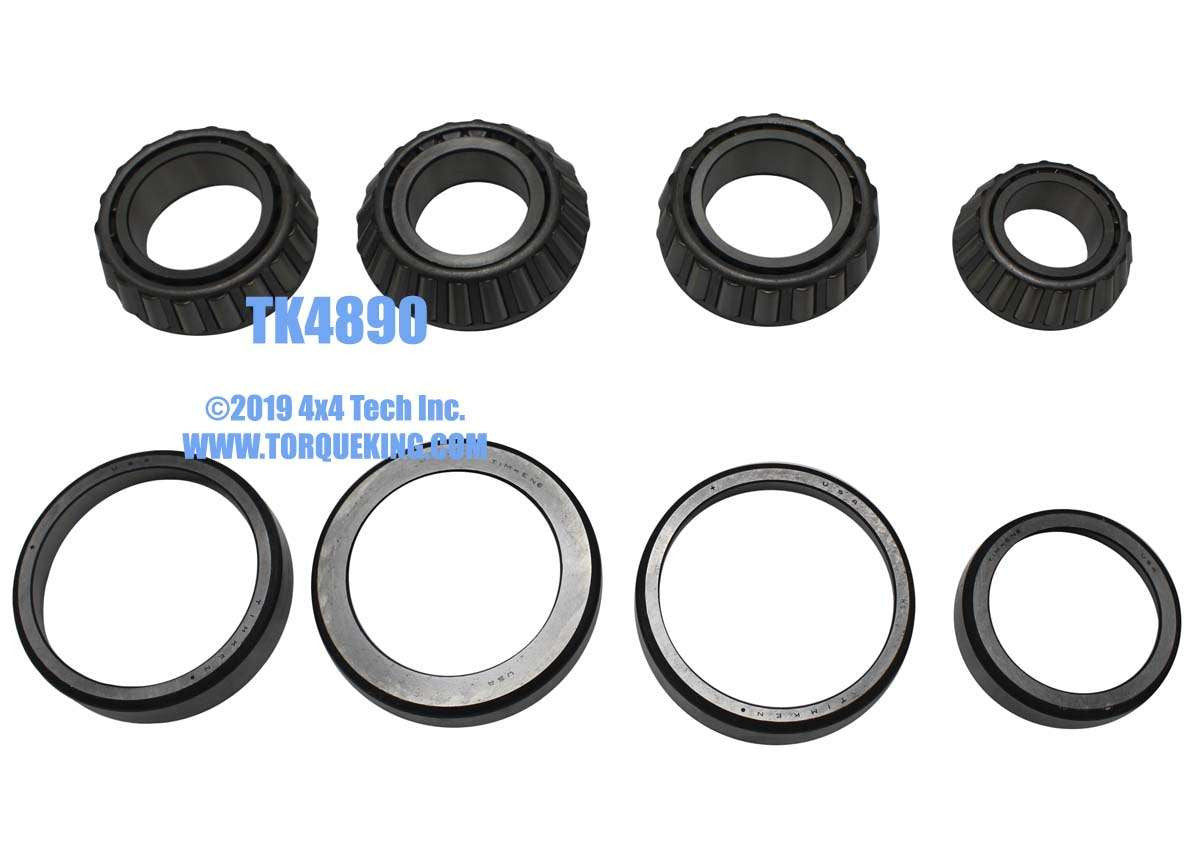 TK4890 Dana 80 Rear Diff & Pinion Bearing Kit for 1999-10 Ford SD DRWs Torque King 4x4