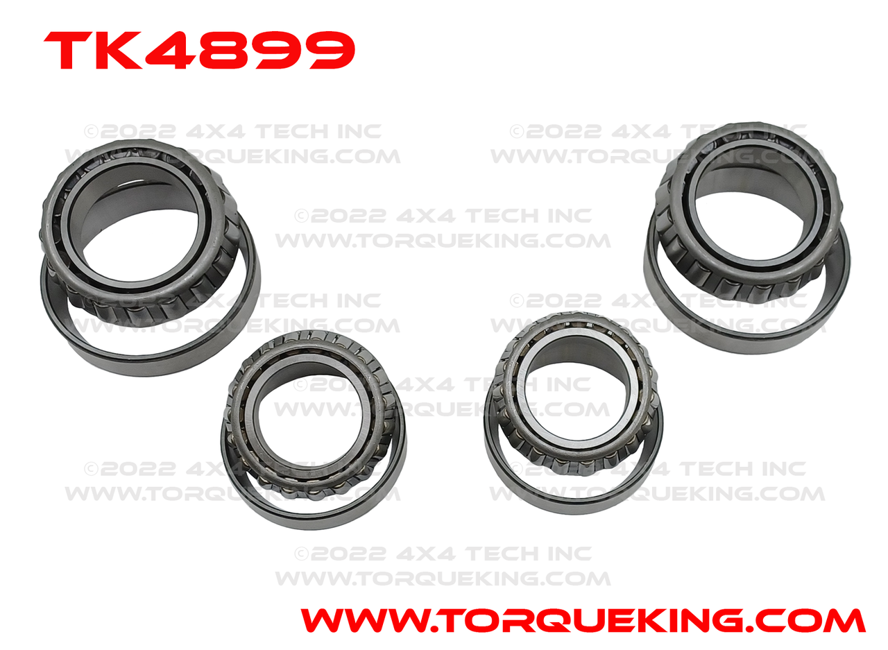 TK4899 1960-1977.5 3/4 Ton Front Wheel Bearing Only Kit for Dana 44 Torque King 4x4