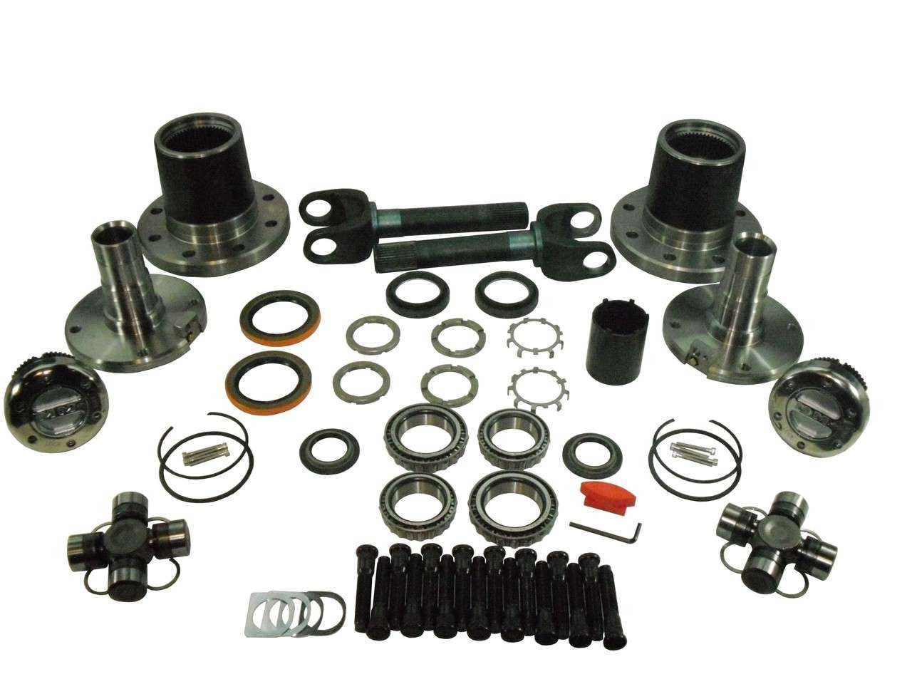 TK4957 03-08 Master Front Free-Spin Kit with Mile Marker® Lock Out Hubs & Install Tools Torque King 4x4