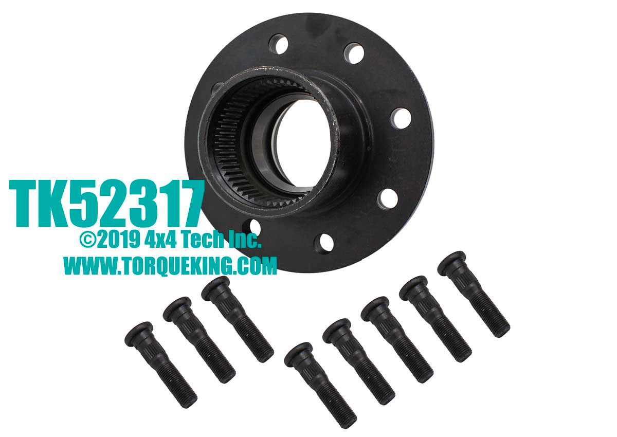 TK52317 DynaTrac Replacement Pro 60 Front Stub Hub with Bearing Cups and Studs Torque King 4x4