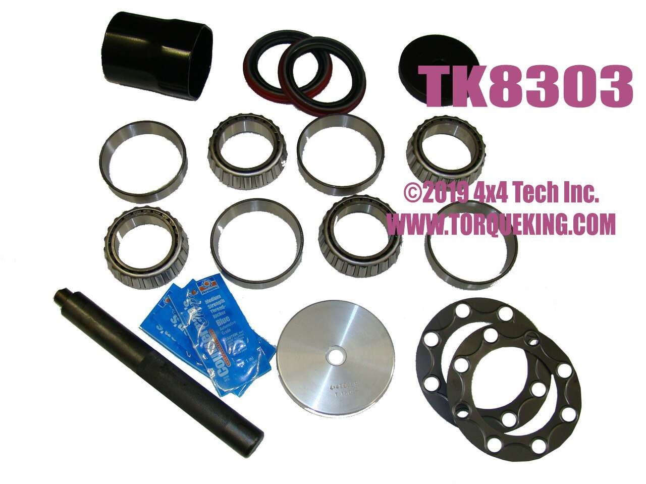 TK8303 Master Dana 60 Rear Wheel Bearing Kit with Tools for 69.5-79 Ford, 77-93 Dodge Torque King 4x4