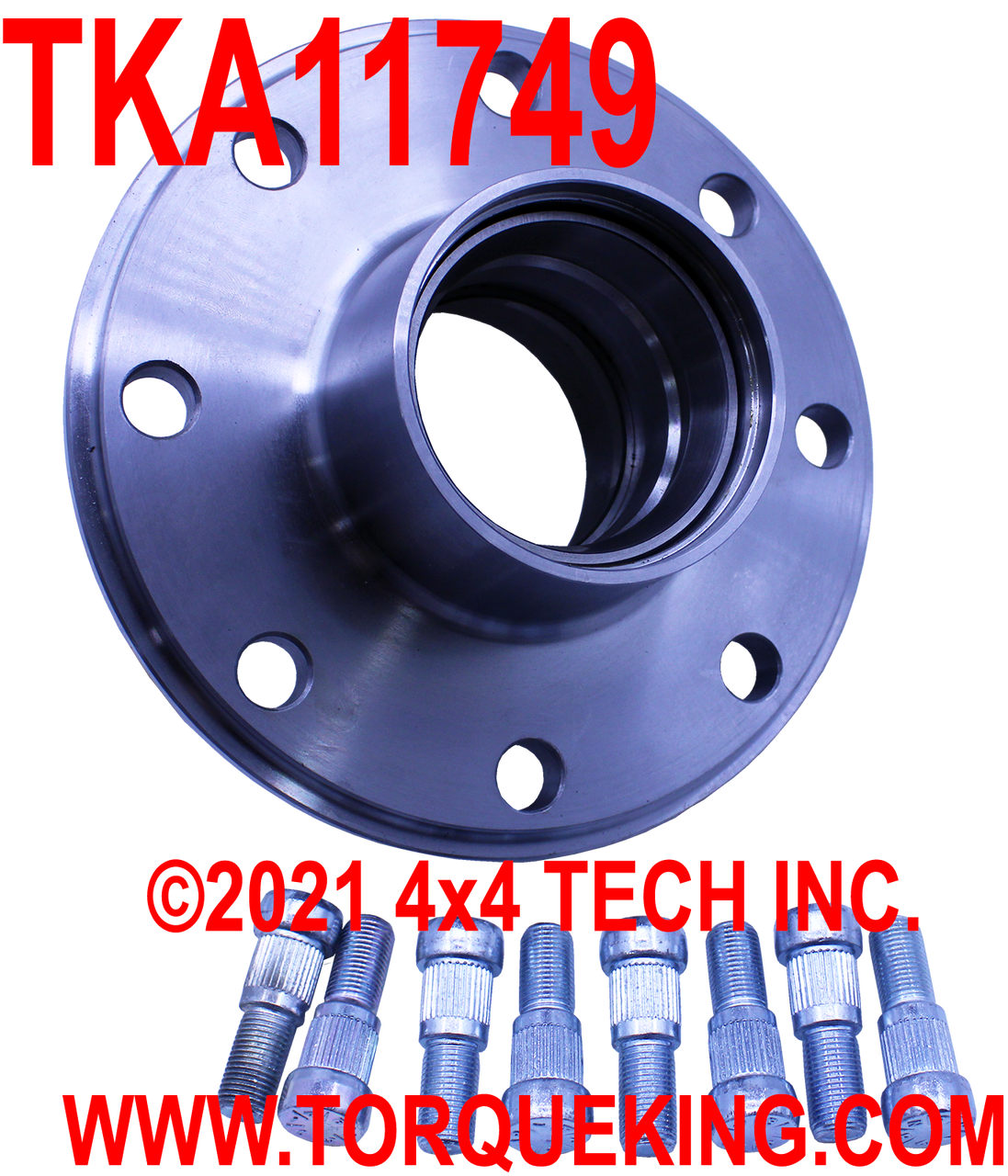 TKA11749 New Front Wheel Hub Assembly for 1969-1974 Dodge W200 4x4s Torque King 4x4