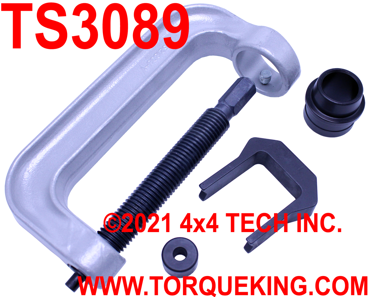 TS3089 4 Piece Large Cap Driveshaft Press Tool Set Torque King 4x4