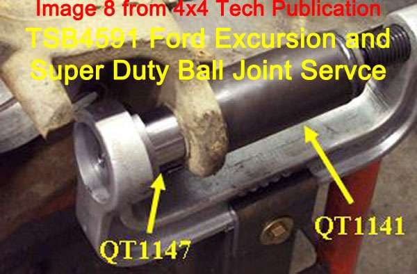 TSB4591 4x4 Ball Joint Replacement Tech Service Bulletin for Ford Torque King 4x4