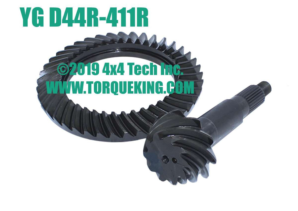 YG D44R-411R Yukon 4.11 Ratio Reverse Rotation Ring & Pinion Gear Set Torque King 4x4