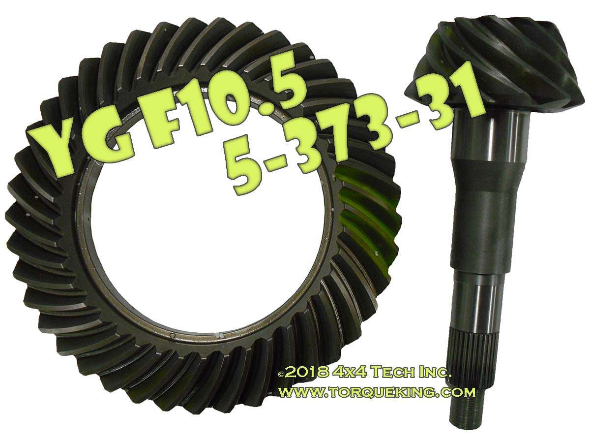 YG F10.5-373-31 High Performance Yukon Ring & Pinion Gear Set Torque King 4x4