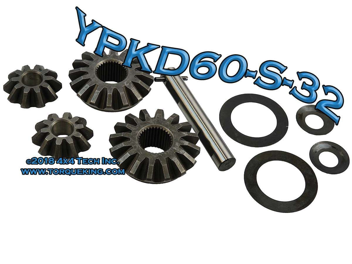 YPKD60-S-32 Yukon Standard Open Spider Gear Kit for 00-02 Ram D60 32spl Torque King 4x4