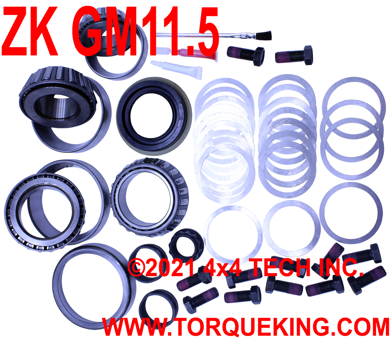 ZK GM11.5 USA Standard Overhaul Kit for 2011.5-down 11.5" Rear Axles Torque King 4x4