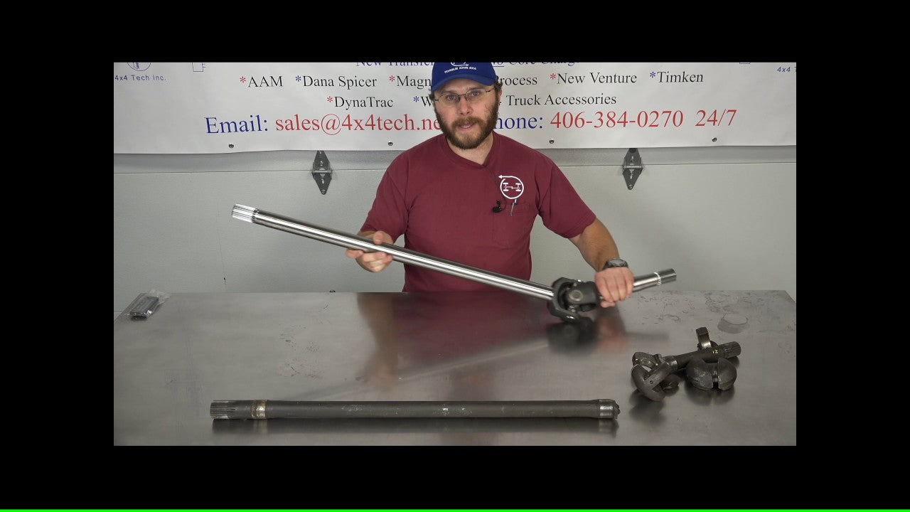 Tracta Universal Joint — Dana 70F Shaft Assembly Breakdown
