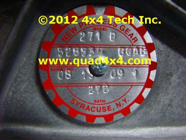 New Process transfer case build tag — how to identify your transfer case model and assembly number