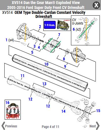 New Exploded View for Ford Super Duty!