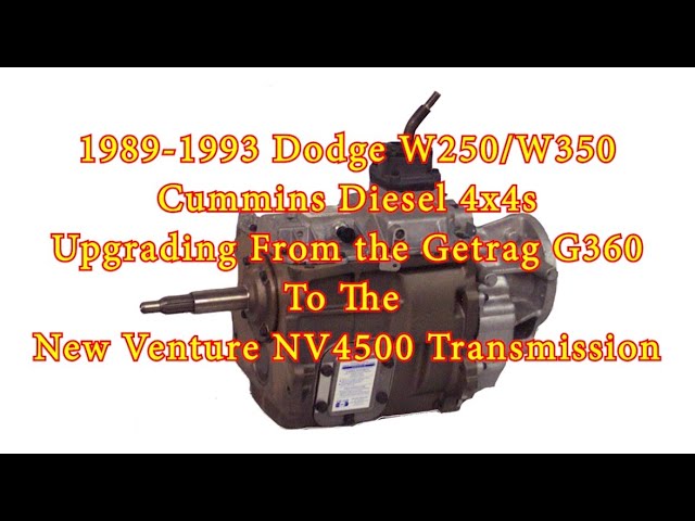 Getrag G360 to NV4500 Transmission Conversion — Full Video