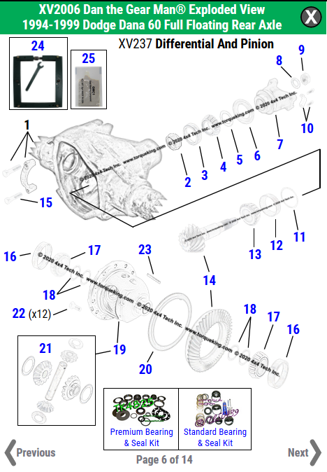 New Exploded View for Dodge Ram 2500!