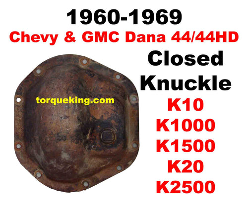 1967-1969 GM K1, K2 Dana 44 & 44HD Front Axles