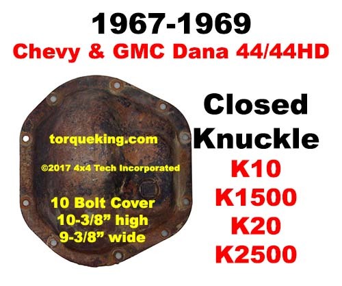 Axle ID 1967-1969 GM Dana 44