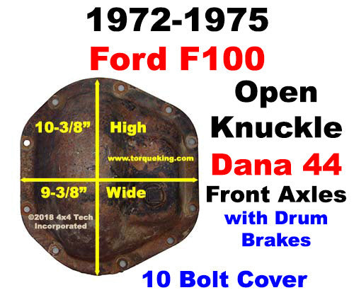 1972-1975 Ford F100 Dana 44 Front Axle