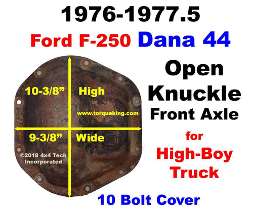 1976-1977.5 Ford F250 Dana 44 Front Axle