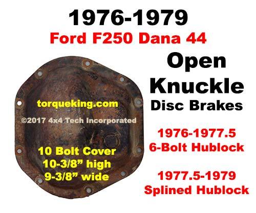 1977.5-1979 Ford F250 Dana 44 Front Axle
