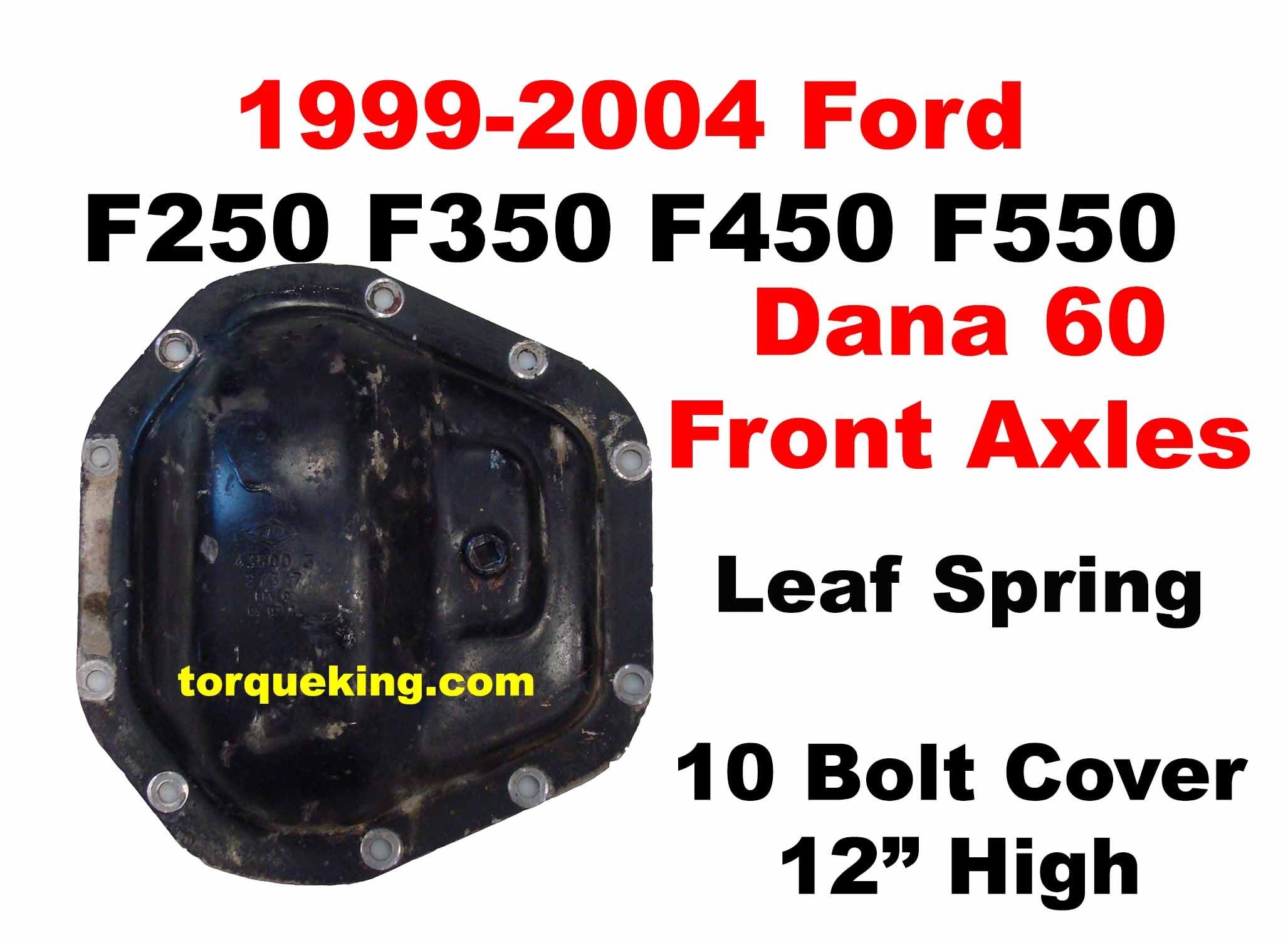 1999-2004 Ford Super Duty Dana 60 Front Axle Parts