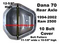 1994-2002 Dodge Ram Dana 70 Rear Axle
