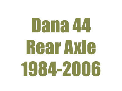 1984-2006 Jeep Dana 44 Rear Axle