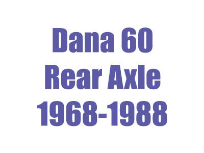 1968-1988 Jeep 3/4 Ton Dana 60 Rear Axle