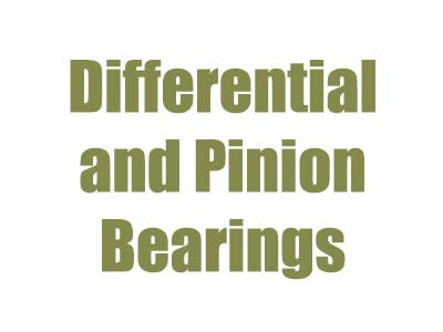 Diff & Pinion Bearings 1985-2006 Jeep D30