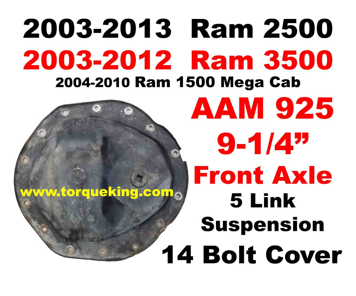 Parts, Tools, Info for 2003-2013 Ram AAM 925 Front Axle