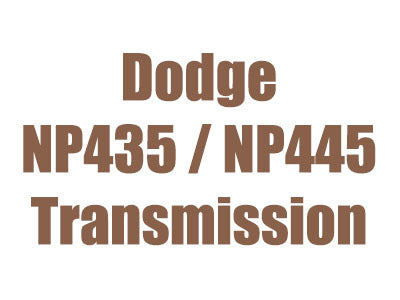 NP435, NP445 Parts, Manuals 1963-1971 Dodge 4 Speed Manual Transmission