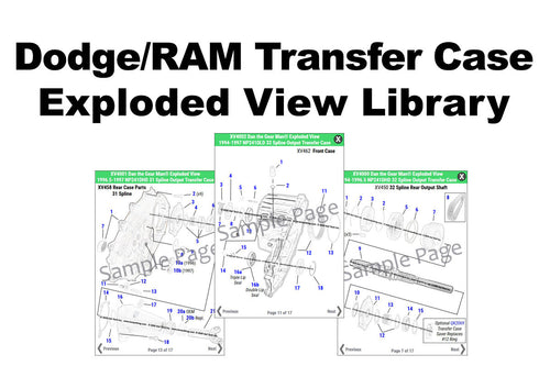Dodge & Ram Transfer Case Exploded Views