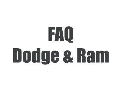 FAQs for Dodge and Ram