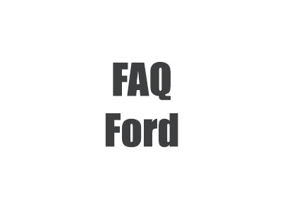 FAQs for Ford