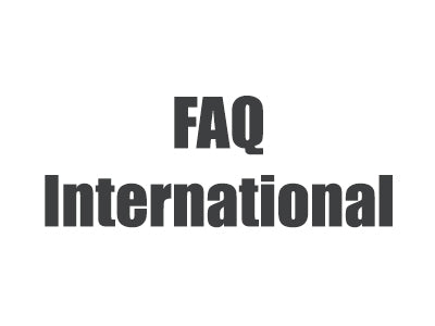 FAQs for International